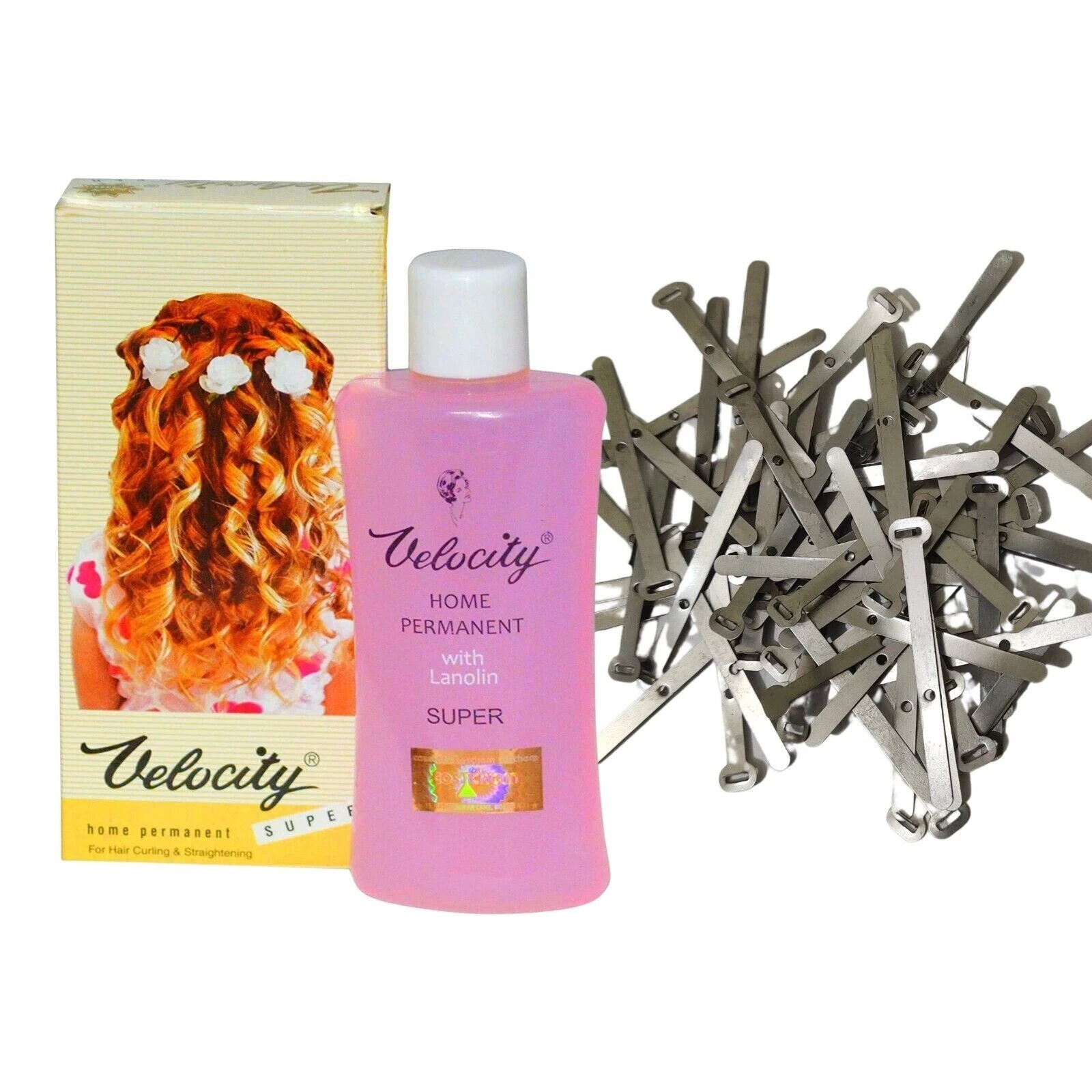 Velocity Hair Curling & Sraightening Lotion With Stick Pins For Beard & Hairs