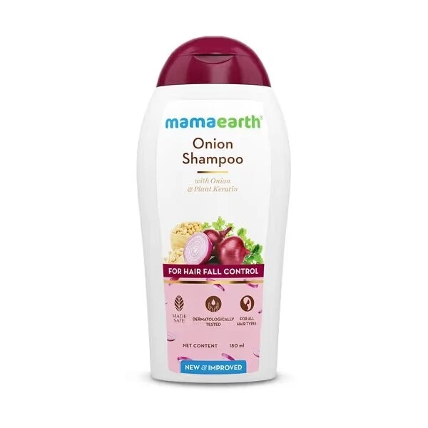 Mamaearth Onion Shampoo for Hair Fall Control & Hair Growth with Onion 200ml