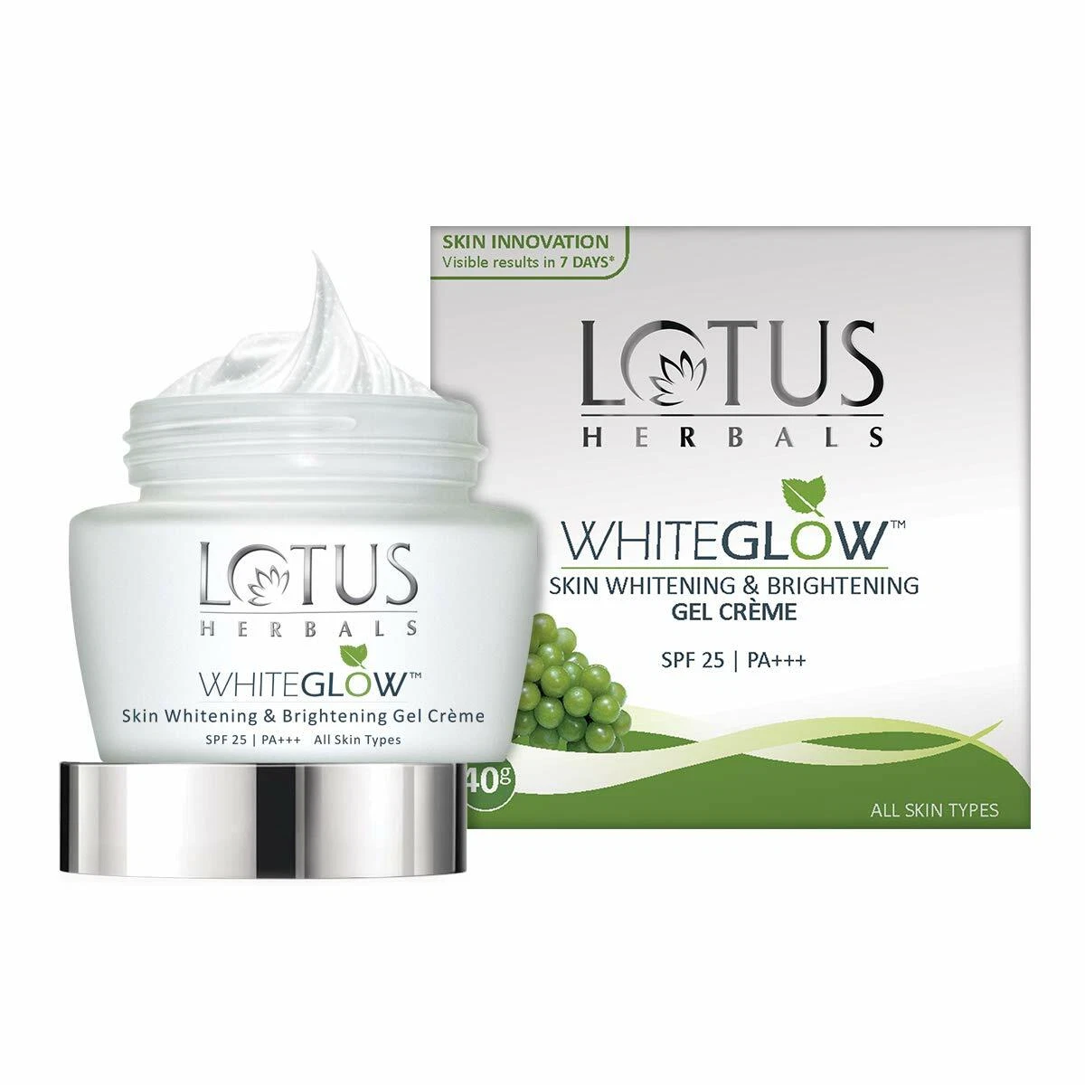 Lotus Herbals Whiteglow Skin Whitening And Brightening Gel Cream SPF-25 40g