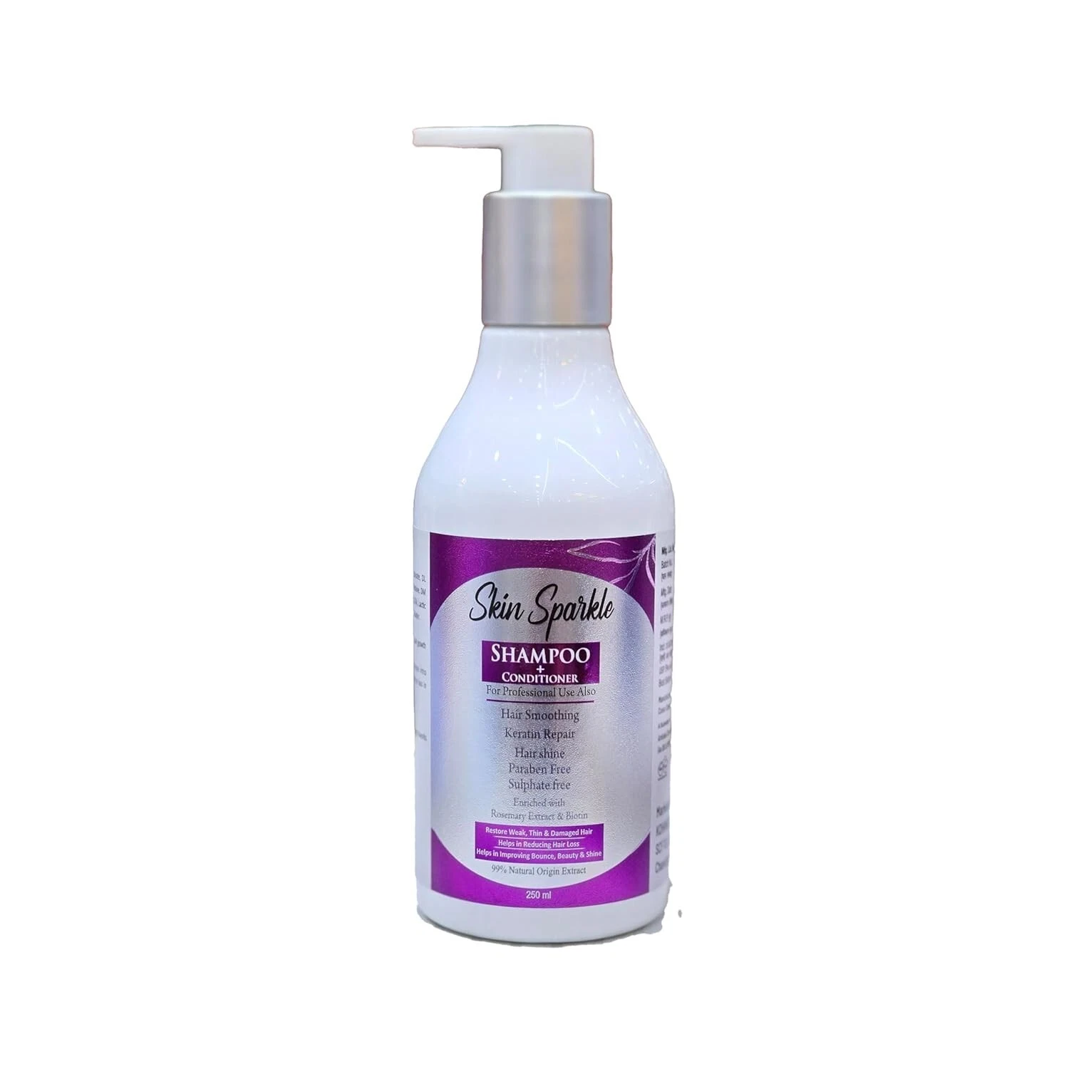 SKIN SPARKLE Hair Shampoo For Smooth Silky, Anti Dandruff , Controls Frizzy Hair