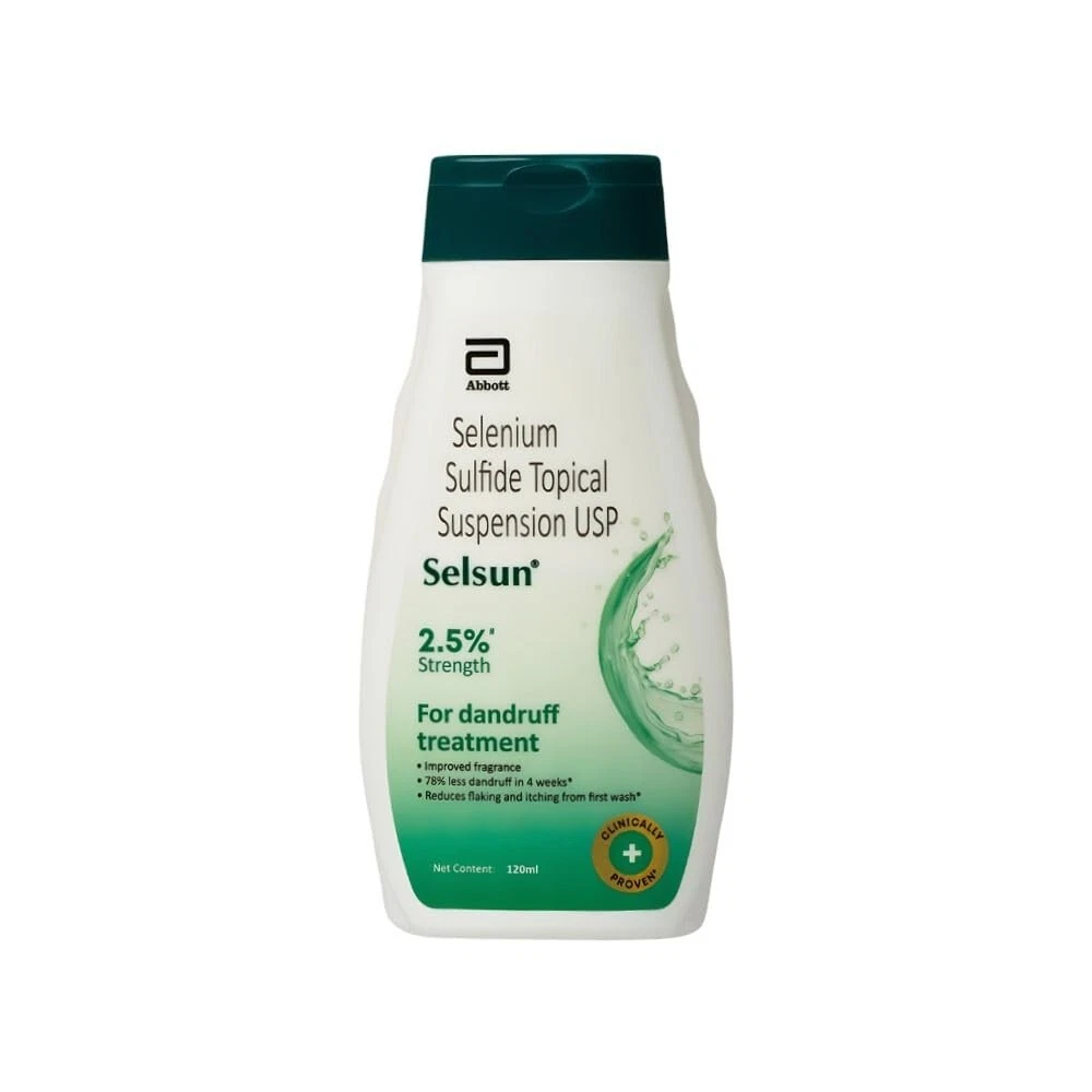 Selsun Suspension Anti Dandruff Shampoo, Clears away dandruff flakes 120 ml