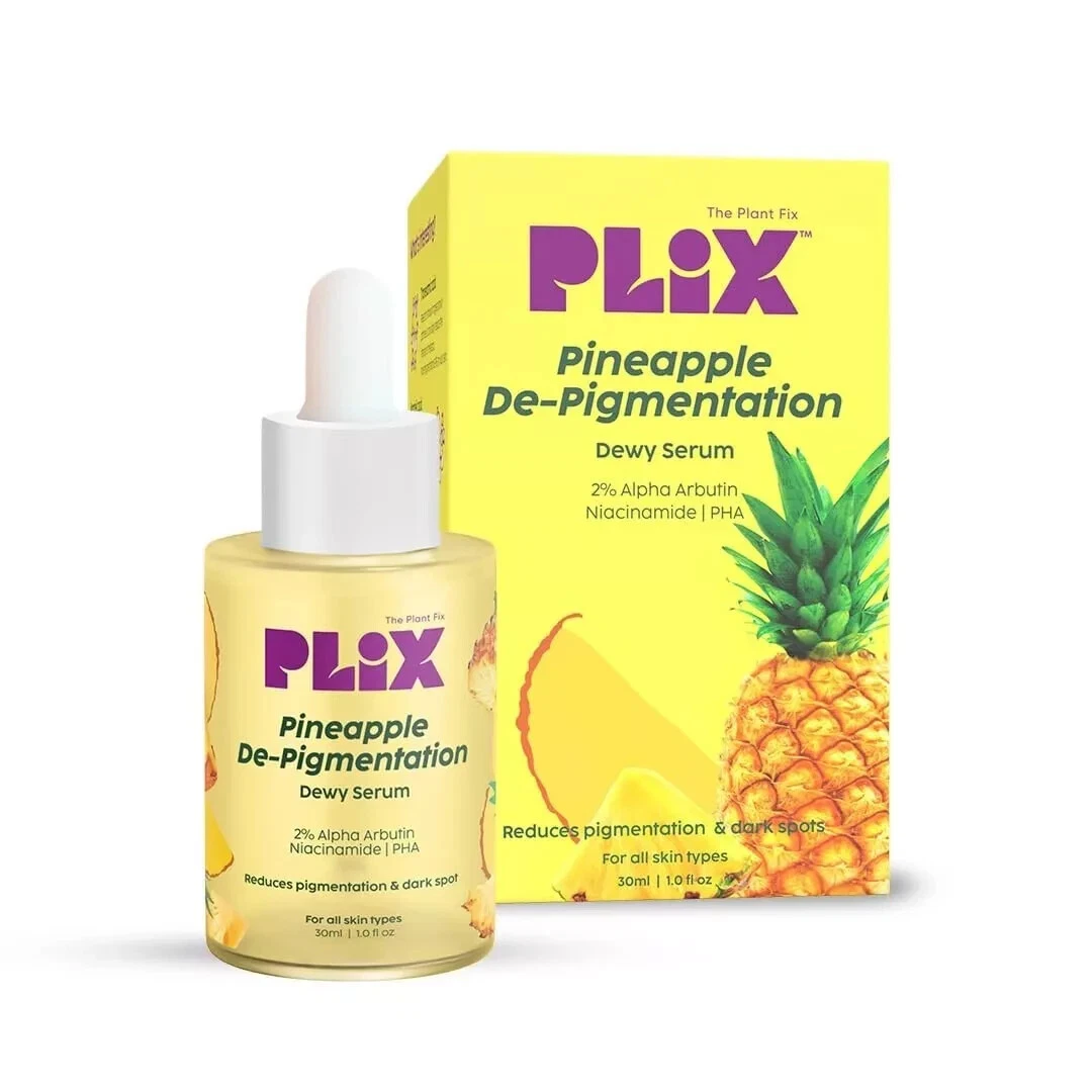 PLIX 2% Alpha Arbutin Pineapple De-Pigmentation Dewy Face Serum - 30ml