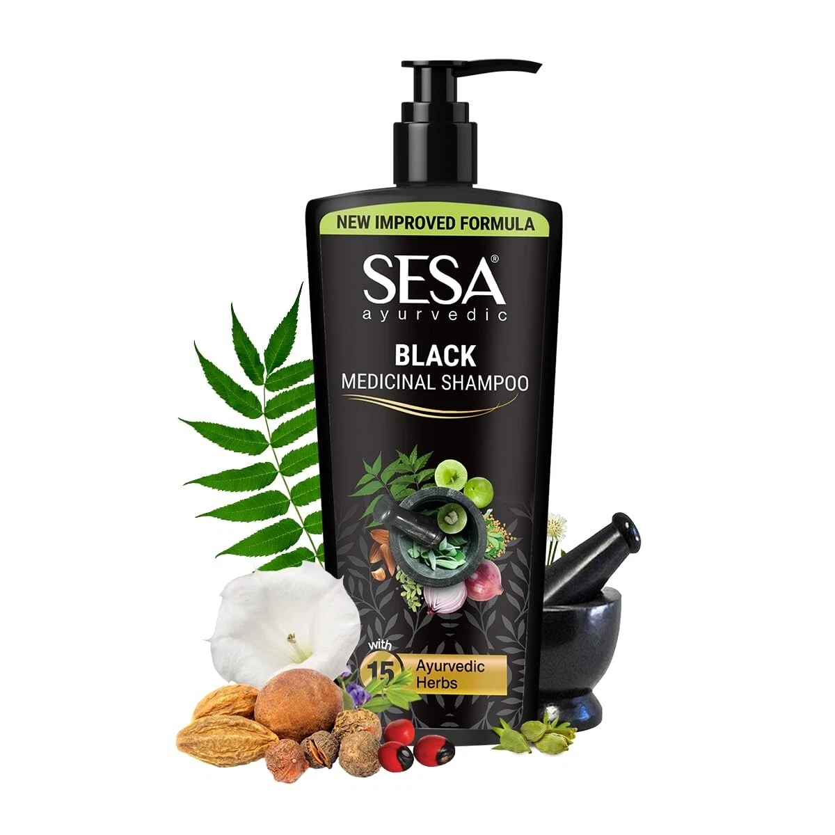 Sesa Ayurvedic Medicinal Shampoo Hairfall Control Anti Dandruff Shampoo 500ml
