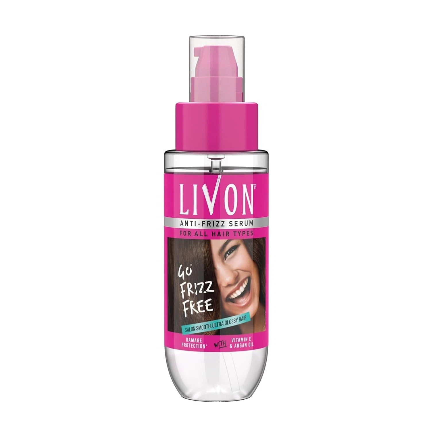 Livon Serum for Frizz-free, Smooth & Glossy Hair With Argan Oil & Vitamin E 50ml