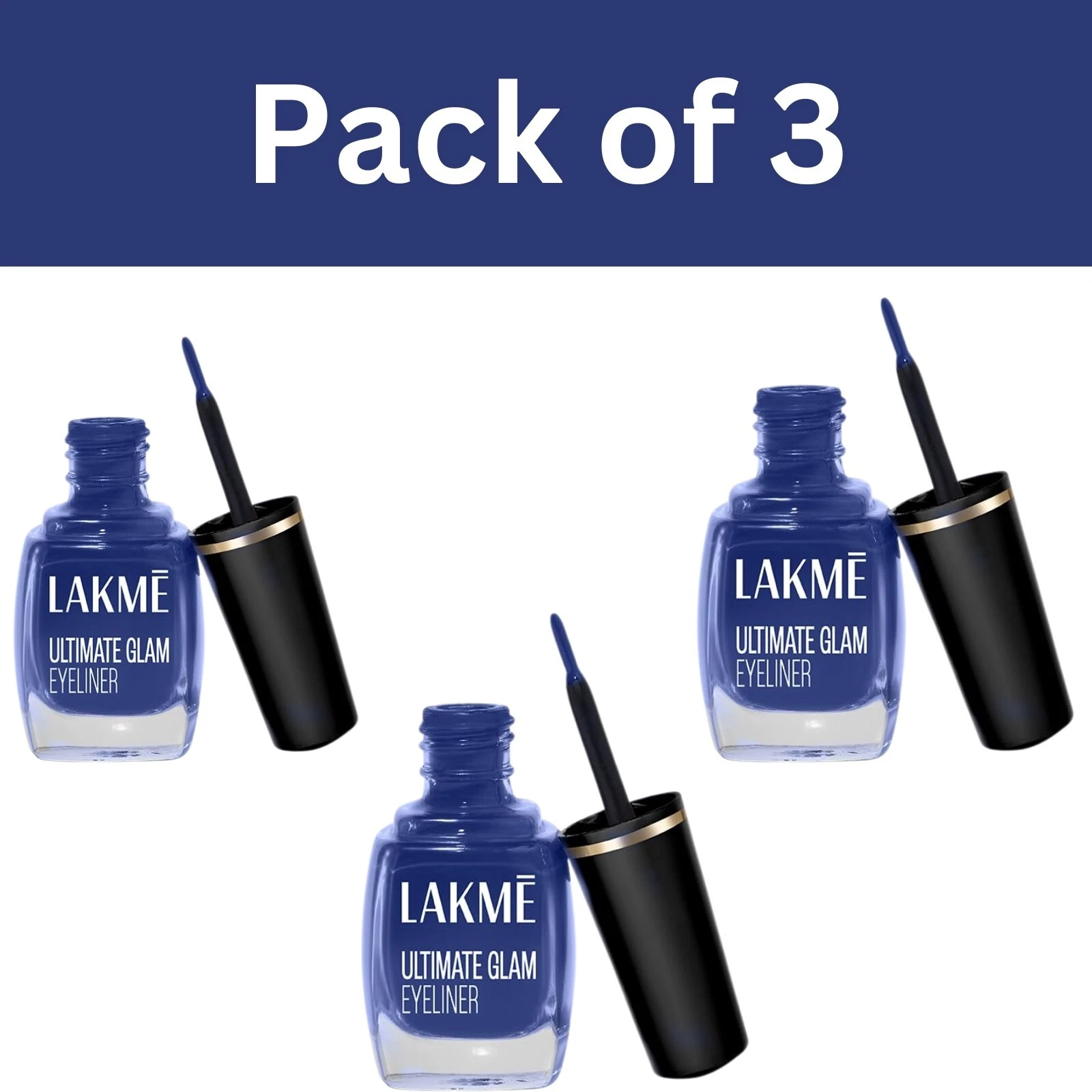 Lakme Ultimate Glam Semi-Matte Cream Eye Liner Semi Matte Blue 9ml