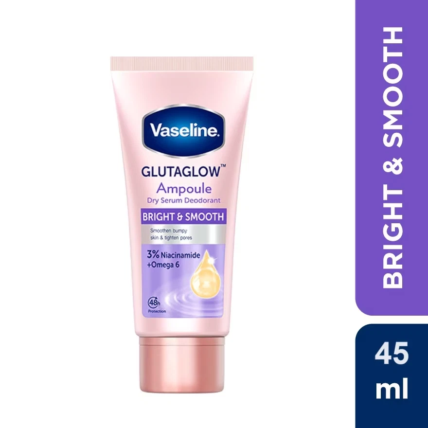 Vaseline GlutaGlow Ampoule Dry Serum Bright & Smooth with 3% Niacinamide 45ml
