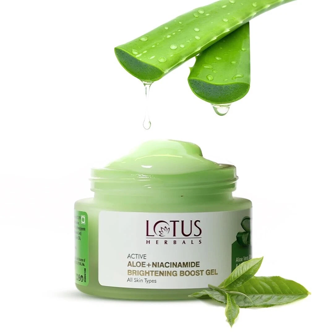 Lotus Herbals Active Aloe + Niacinamide Brightening Boost Gel 50gm