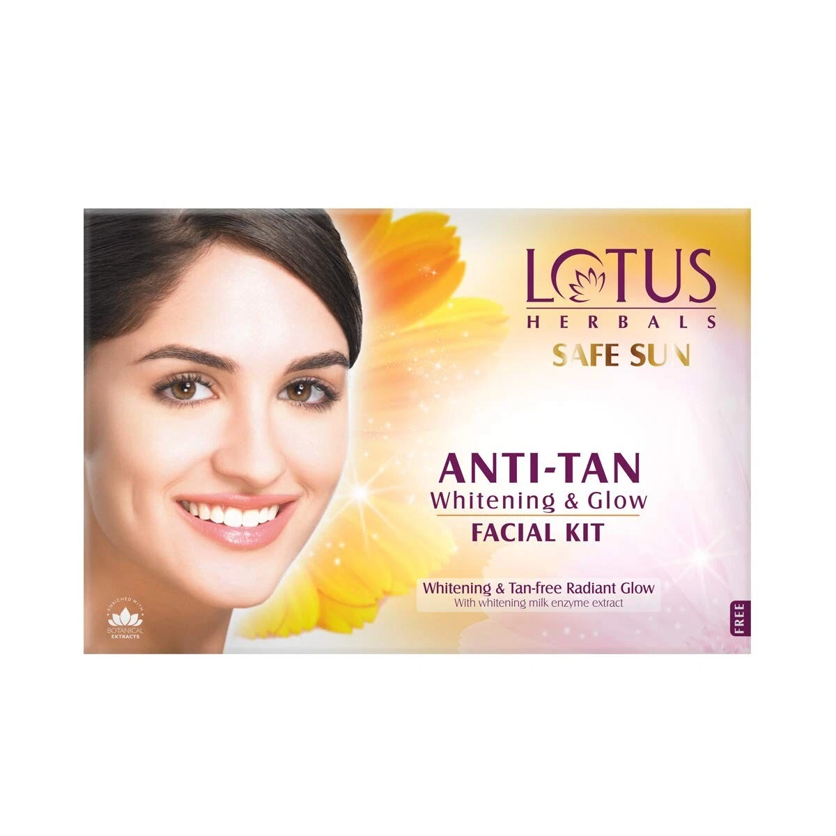 Lotus Herbals Safe Sun Anti Tan Whitening and Glow 4 in 1 Facial Kit