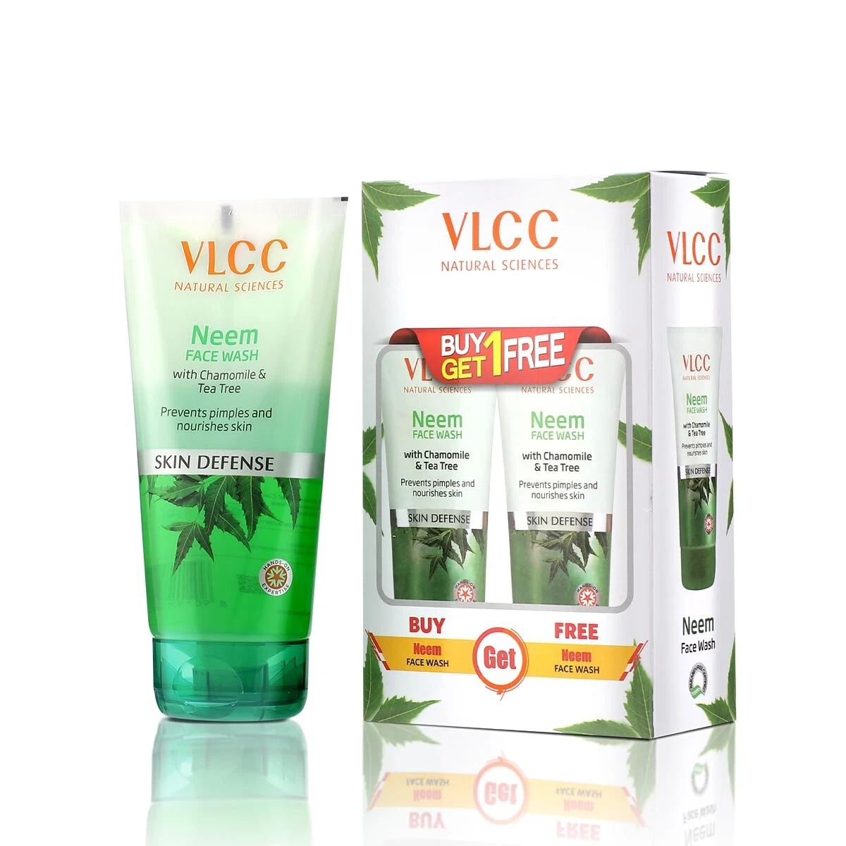 VLCC Neem Face Wash For Fights Acne & Pimples With Chamomile,Tea Tree 150g+150g