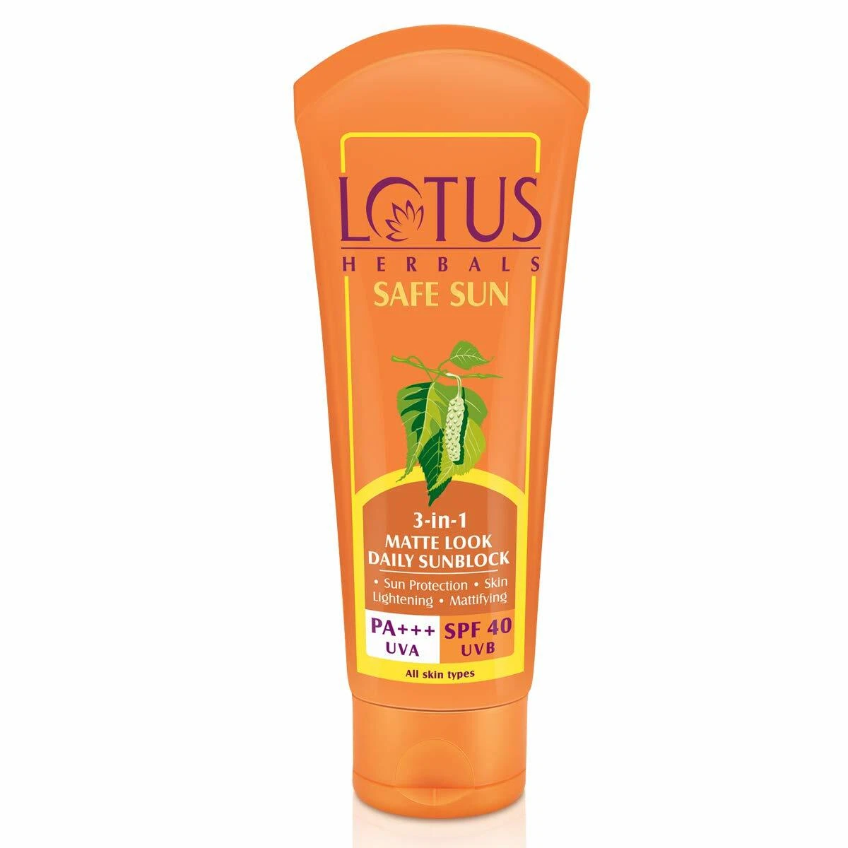 Lotus Herbals Safe Sun 3-In-1 Matte Look Daily Sunblock SPF-40 100g