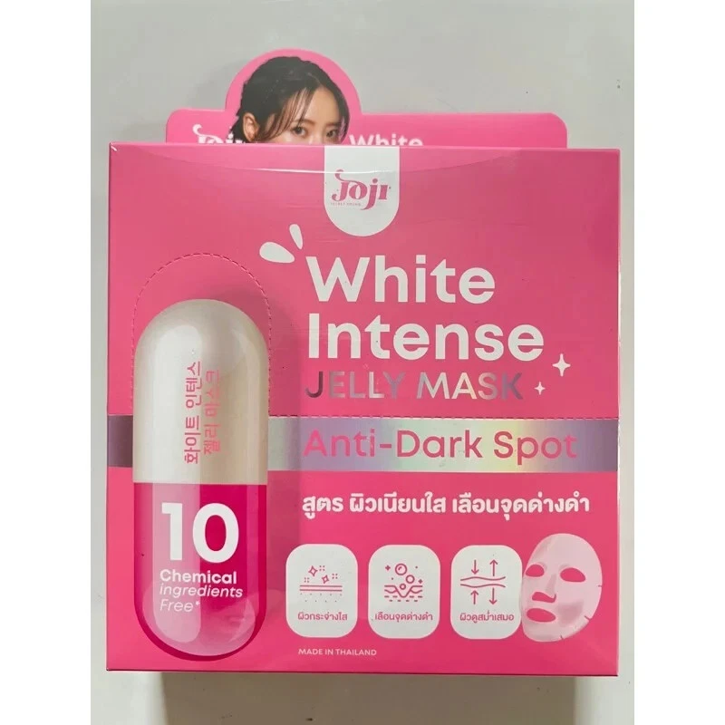 JOJI White Intense Jelly Mask For Adjusts Dull Skin Tone & Dark Spots 10pcs -30g