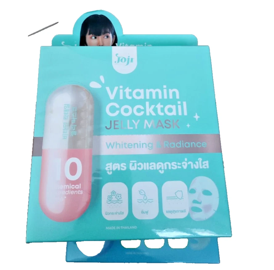 JOJI Secret Young Vitamin Cocktail Jelly Mask helps To Get Soothe Skin 10pcs-30g