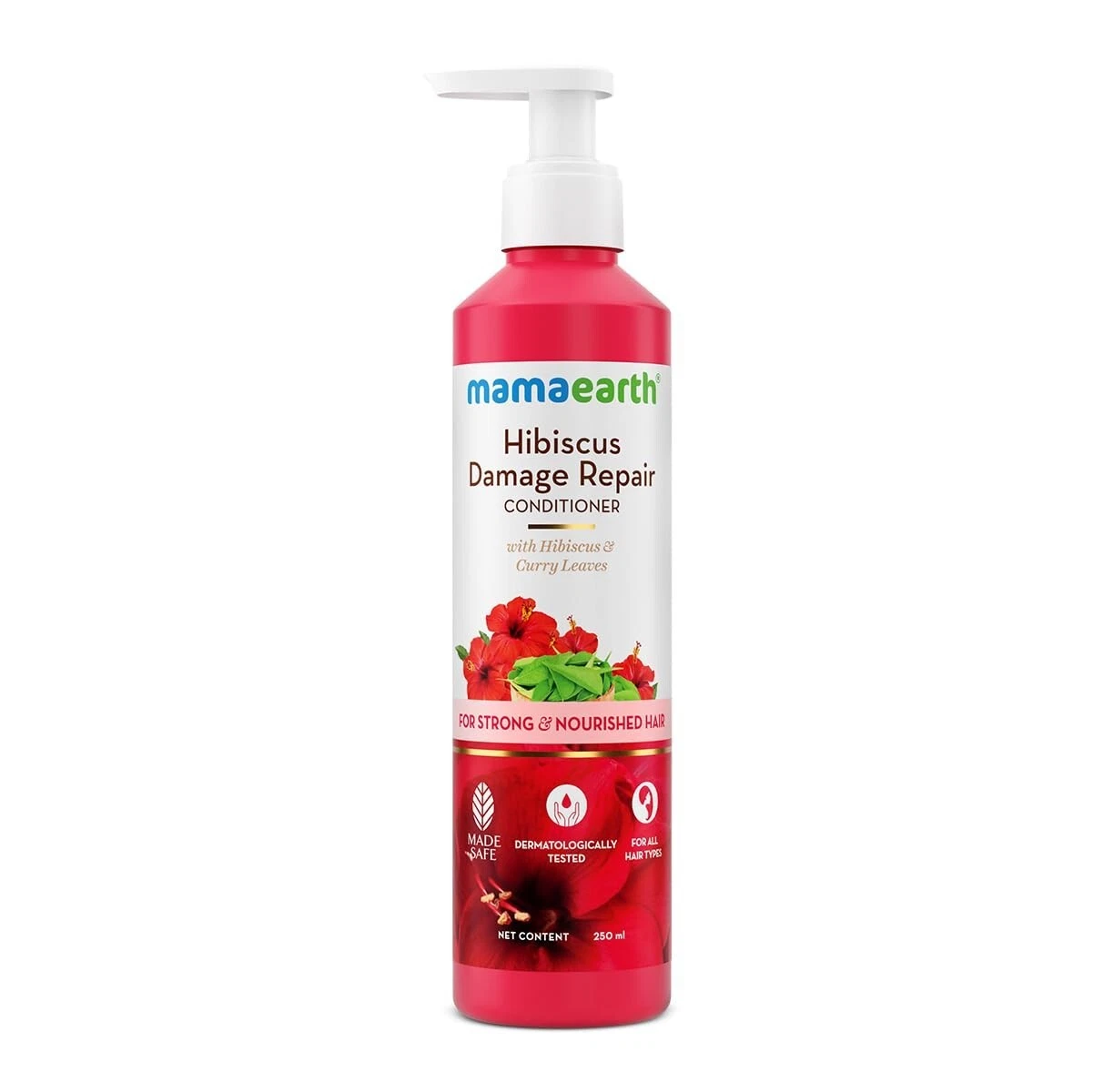 Mamaearth Hibiscus Damage Repair Conditioner With Hibiscus & Curry Leaves 250ml