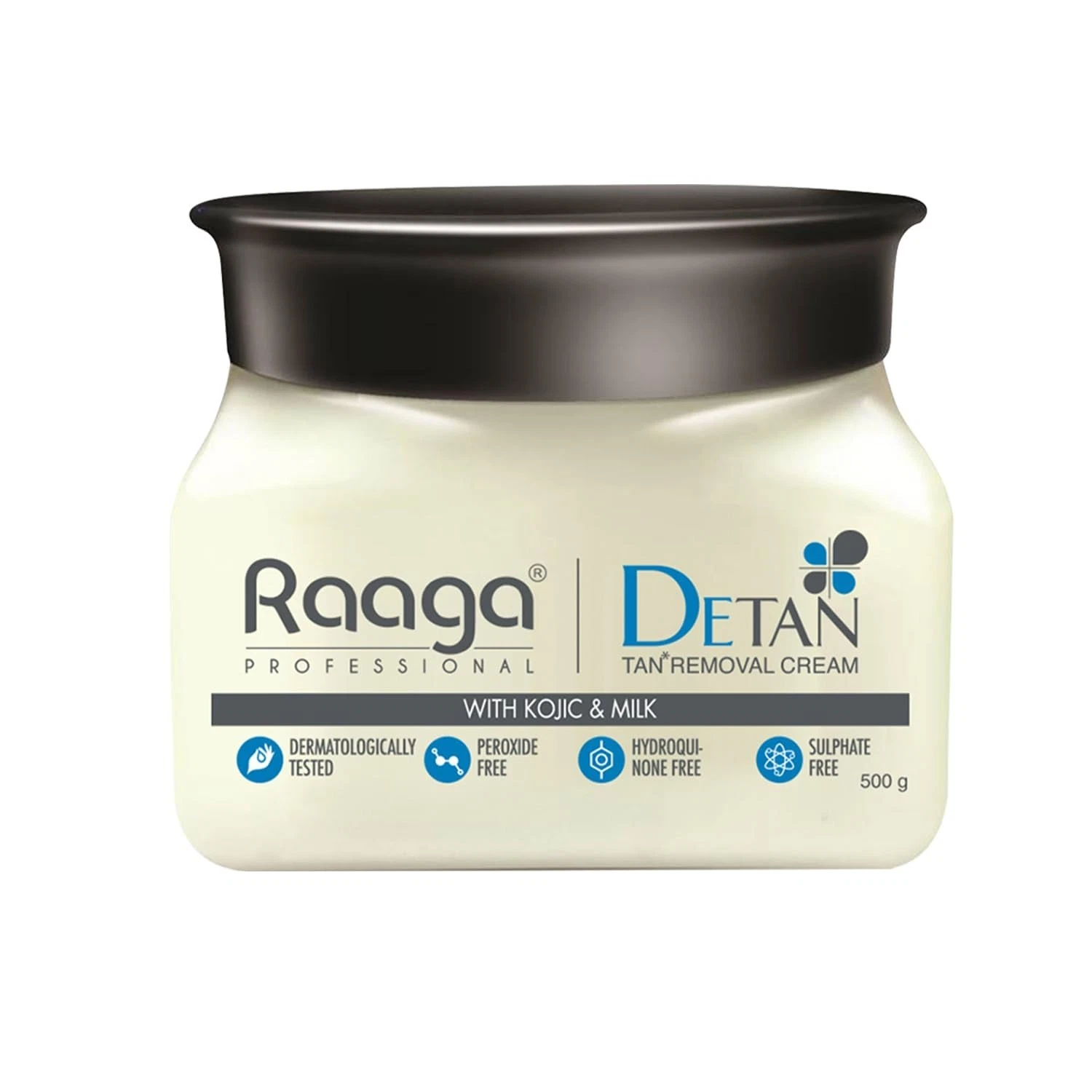 Raaga Professional De-Tan Tan Removal Skin Cream With Ko-jic & Milk 500 Gm