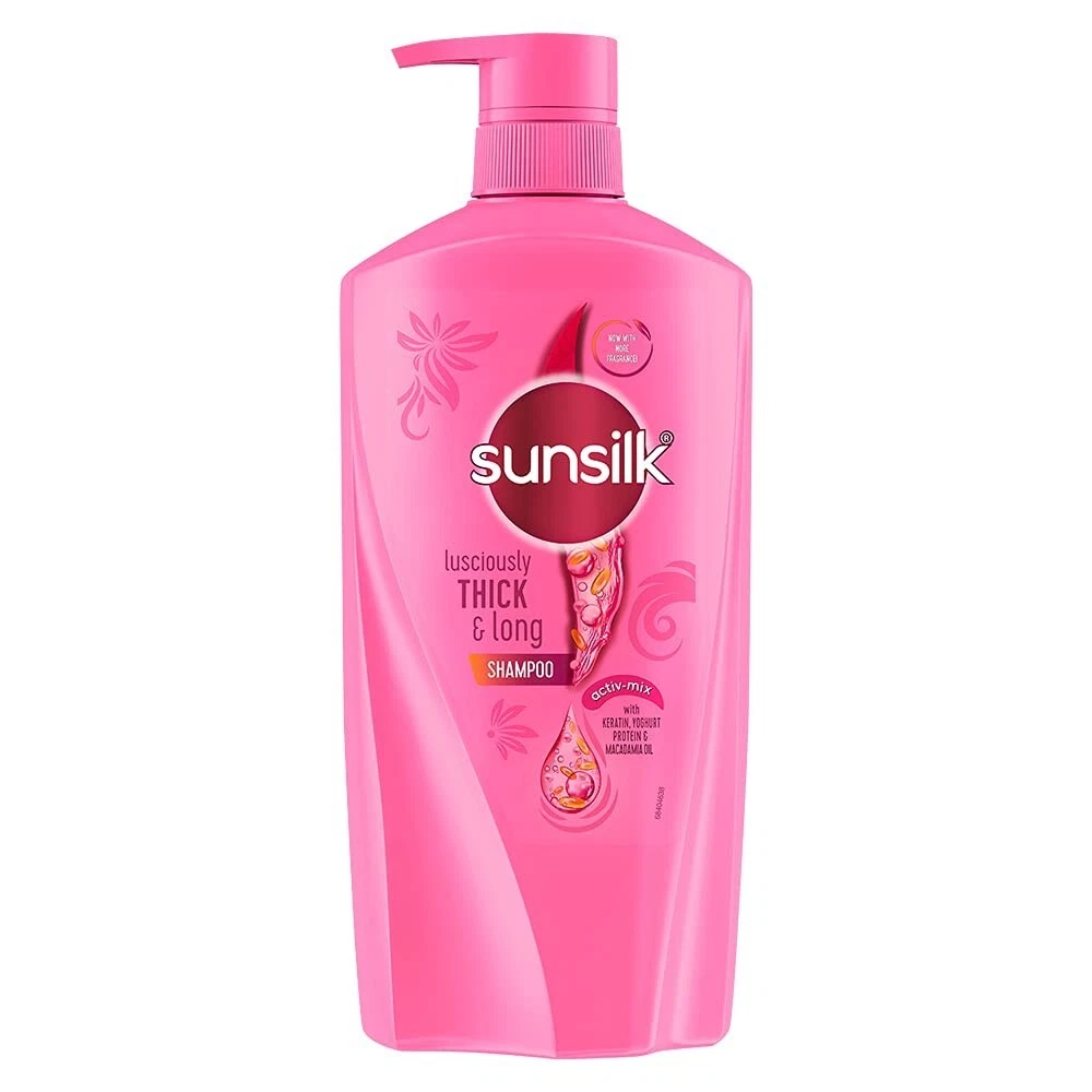 Sunsilk Lusciously Thick & Long Shampoo with Keratin, Yoghut Protein 650ml