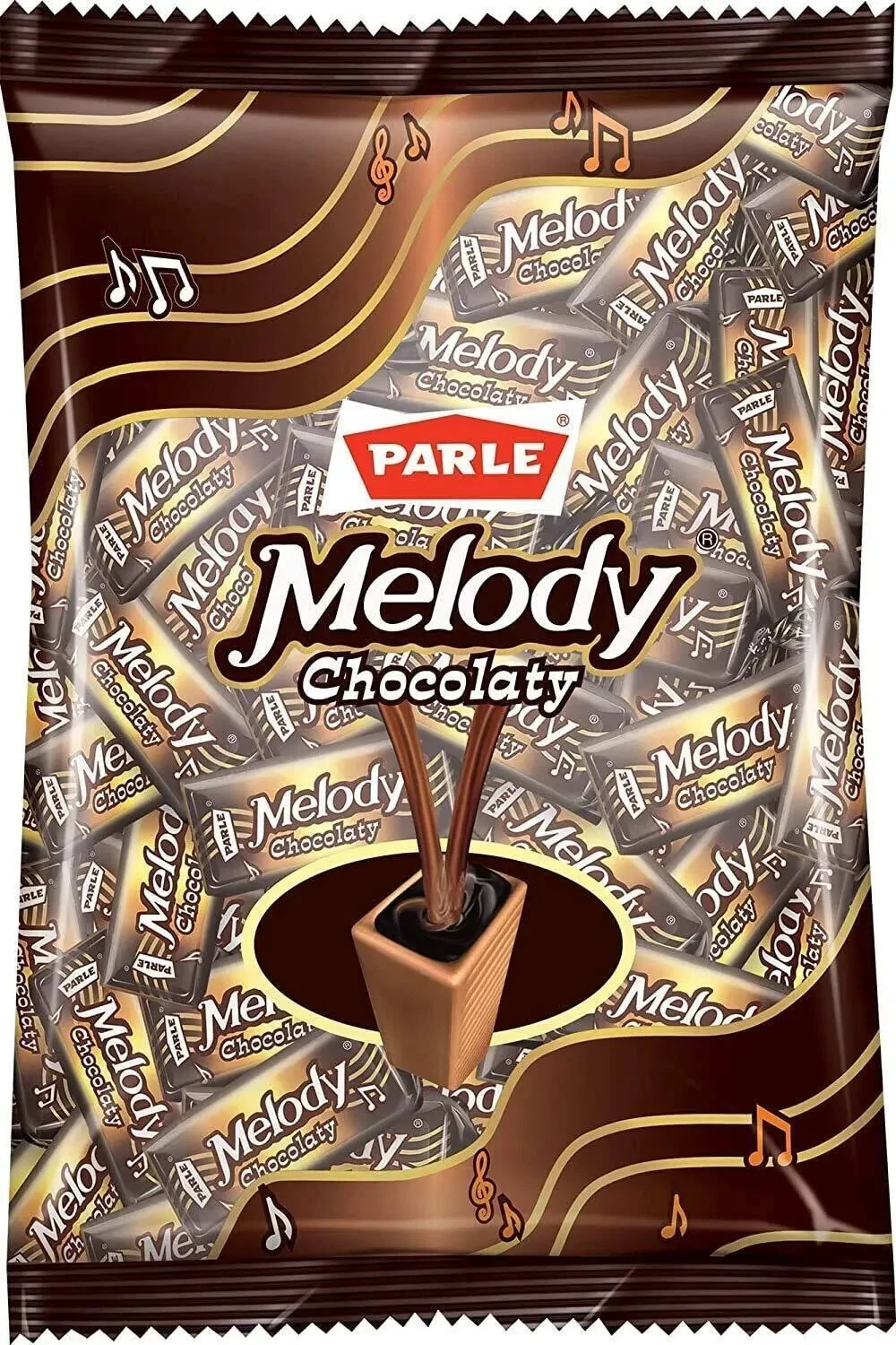 Parle Melody Chocolaty Toffee With Chocolate and Caramel Flavour.