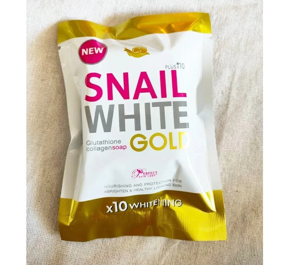 Snail Body White Gold Soap Premium For All Skin Type X 10 Whitening 70g