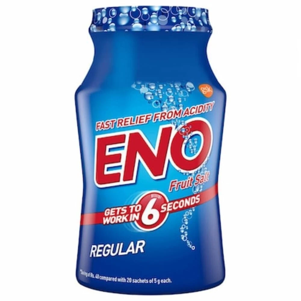 Eno Fruit Salt Regular Fast Relief From Acidity Problems Bottle of 100g