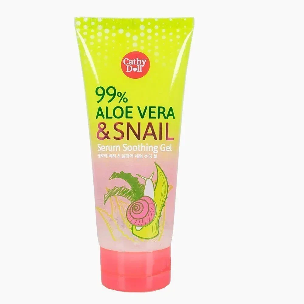Cathy Doll 99% Aloe Vera & Snail Serum Soothing Gel Reduce Wrinkles 60ml