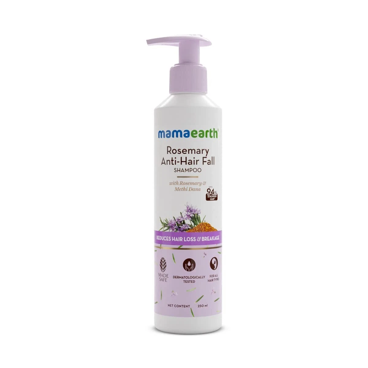 Mamaearth Rosemary Anti Hair Fall Shampoo with Rosemary & Methi Dana - 250 ml