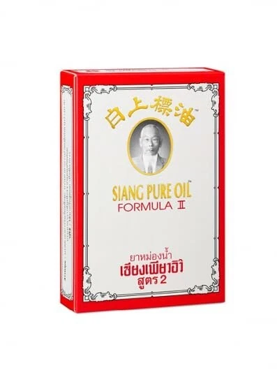 Siang Pure Oil Red Formula II Rub Balm for Aches and Pain Relief 7ml