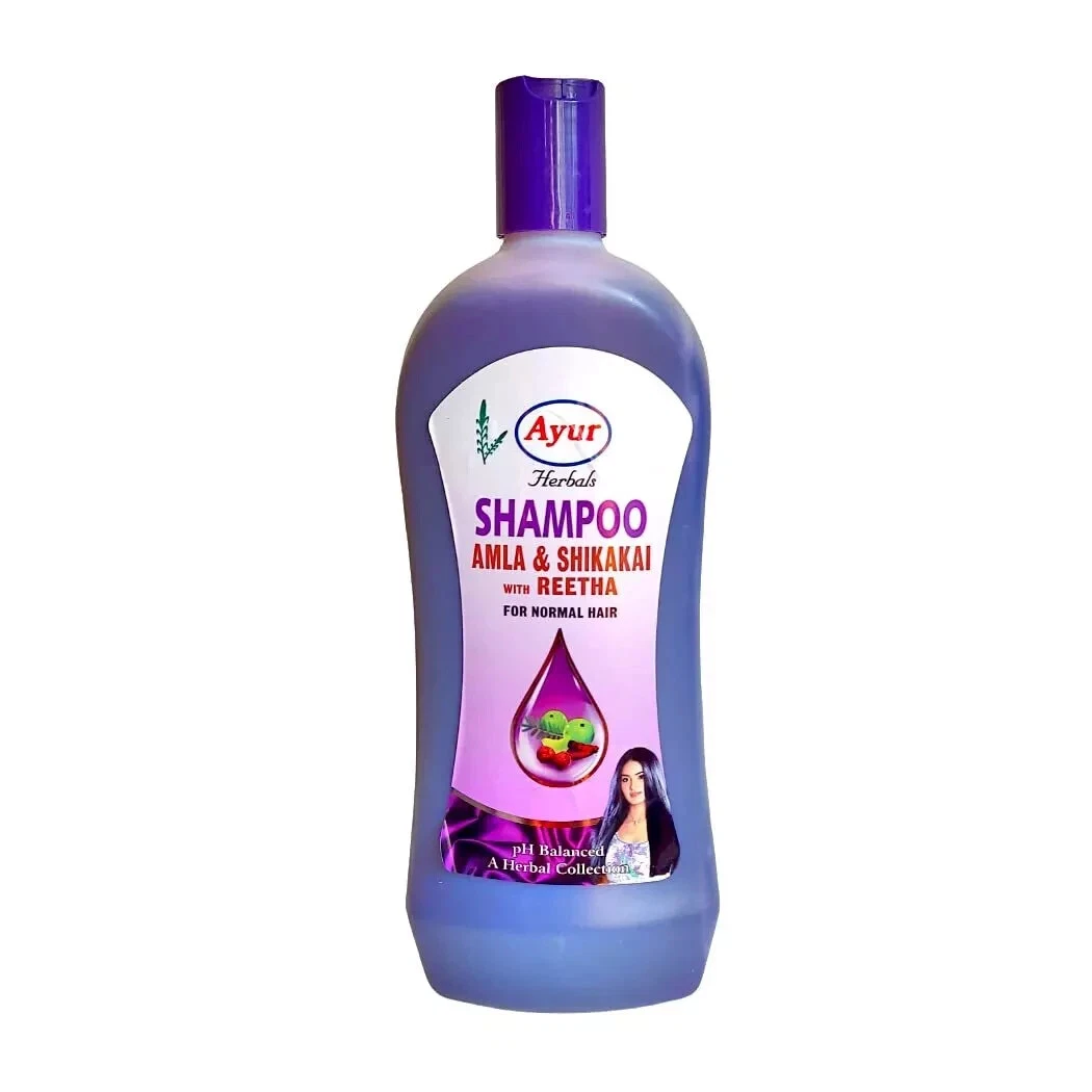 Ayur Amla Shikakai & Retha Herbal Shampoo For Healty and Long Hairs 1000ml