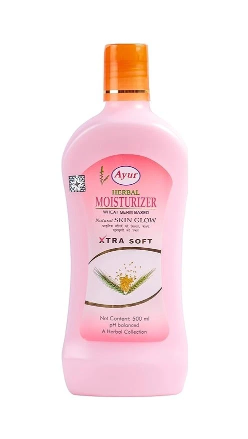 Ayur Herbal Natural Skin Glow Moisturizer Wheat Germ Based PH Balance 1000ml