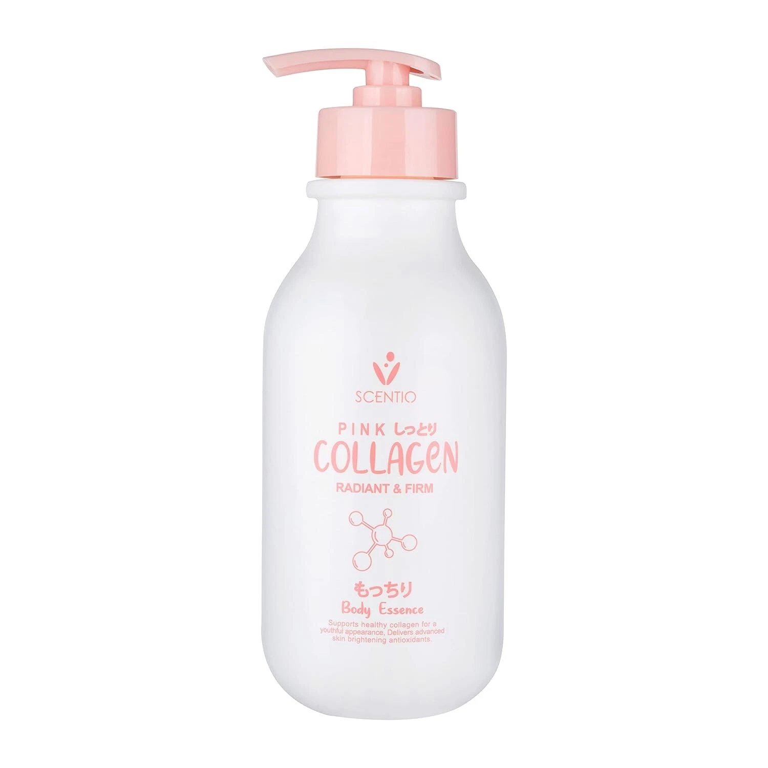 SCENTIO Pink Collagen Radiant & Firm Body Essence Lotion For Youthful Skin 350ml