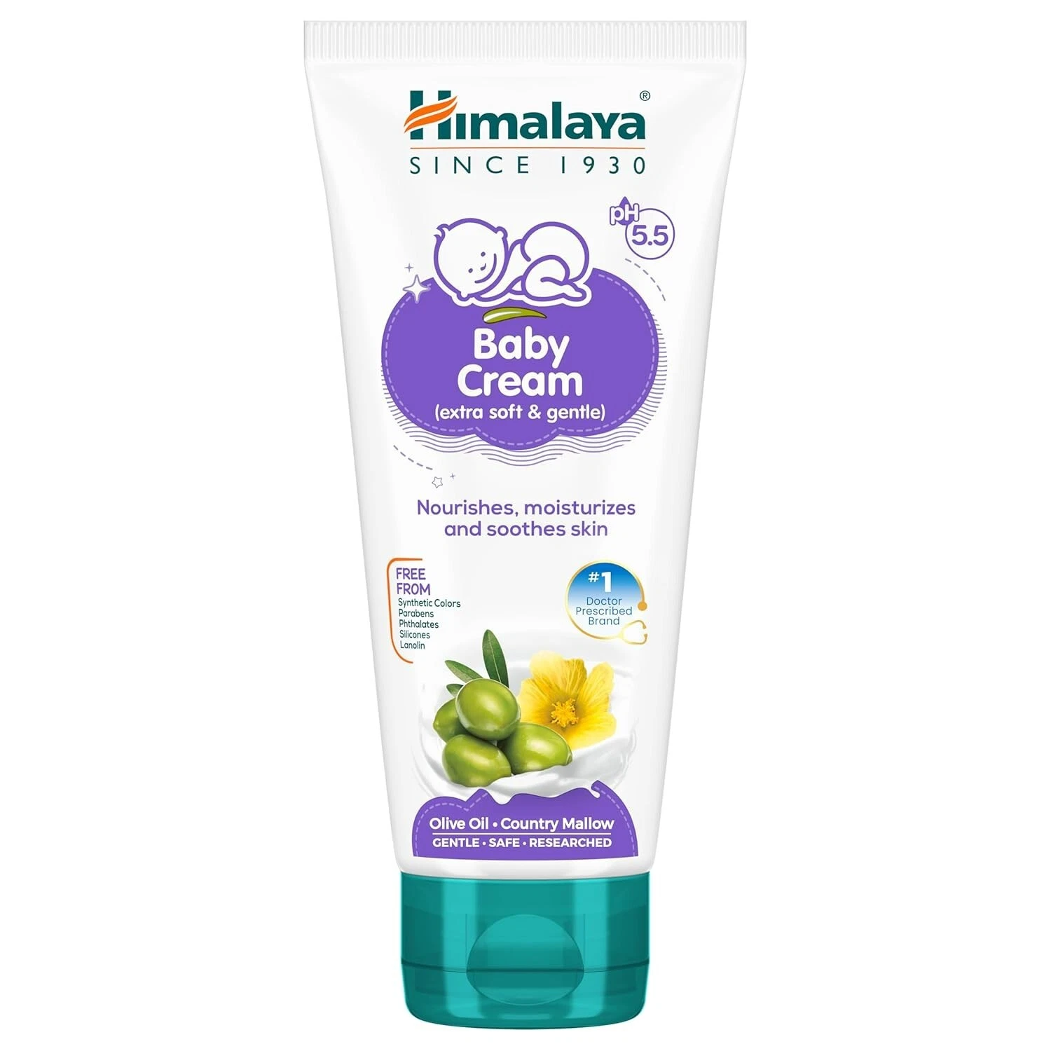 Himalaya Baby Cream Face Moisturizer & Day Cream for Dry Skin 200ml
